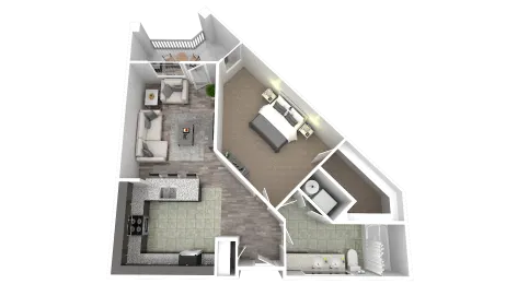 Alinea Herringbone 1 Bedroom, 1 Bath Apartment Des Peres, MO 63131