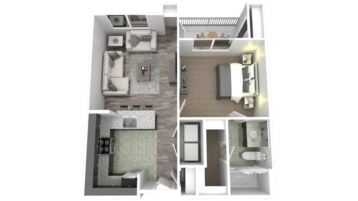 Alinea Houndstooth 1 Bedroom, 1 Bath Apartment Des Peres, MO 63131