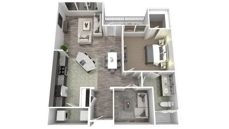 Alinea Oxford Bedroom, 1 Bath Apartment Des Peres, MO 63131