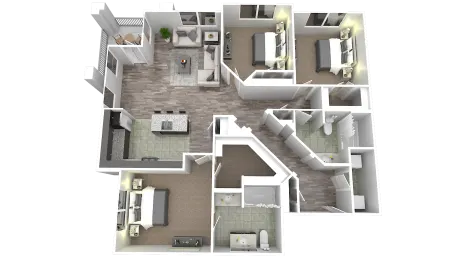 Alinea Cashmere 3 Bedroom, 2 Bath Apartment Des Peres, MO 63131